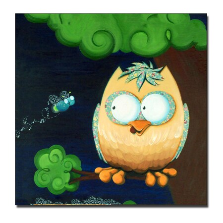 Trademark Fine Art Sylvia Masek 'Owl' Canvas Art, 24x24 SM019-C2424GG